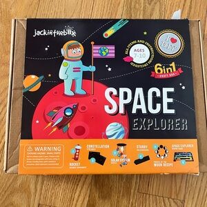 Jack in the Box Space Explorer Kids Craft Kit - Black & Red
